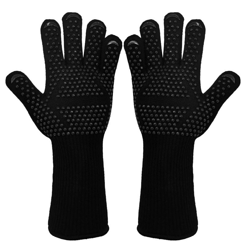 Spot Heat Insulation Barbecue Kitchen Baking Thick And High Temperature Resistant Oven Anti-scald Microwave Oven Gloves