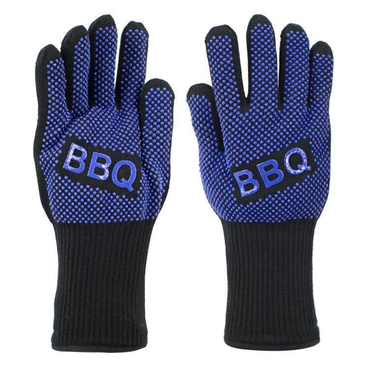 Spot Heat Insulation Barbecue Kitchen Baking Thick And High Temperature Resistant Oven Anti-scald Microwave Oven Gloves