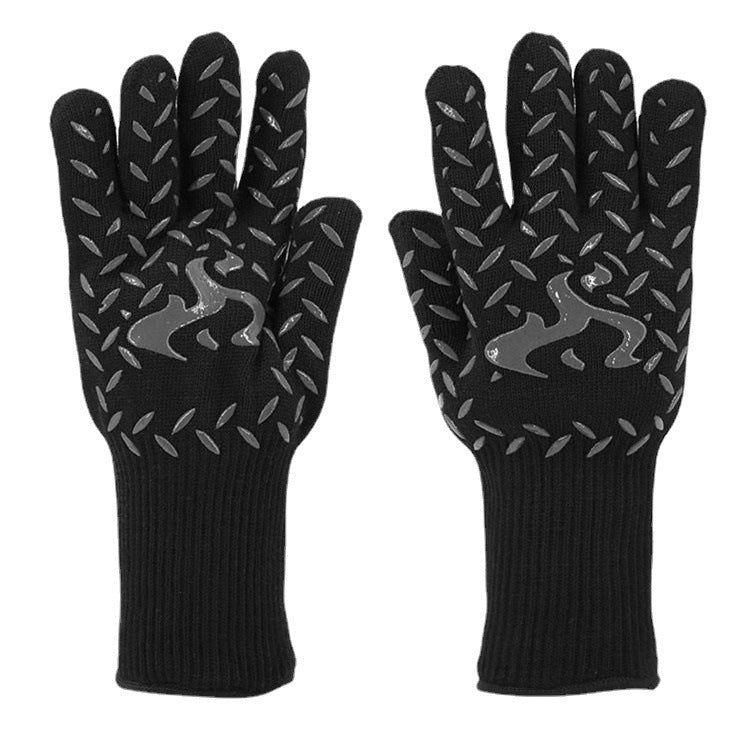 Spot Heat Insulation Barbecue Kitchen Baking Thick And High Temperature Resistant Oven Anti-scald Microwave Oven Gloves
